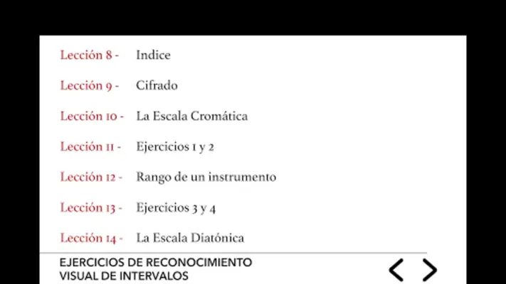 Curso de Teoría de la Música android App screenshot 9