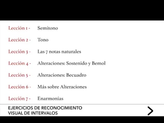 Curso de Teoría de la Música android App screenshot 4