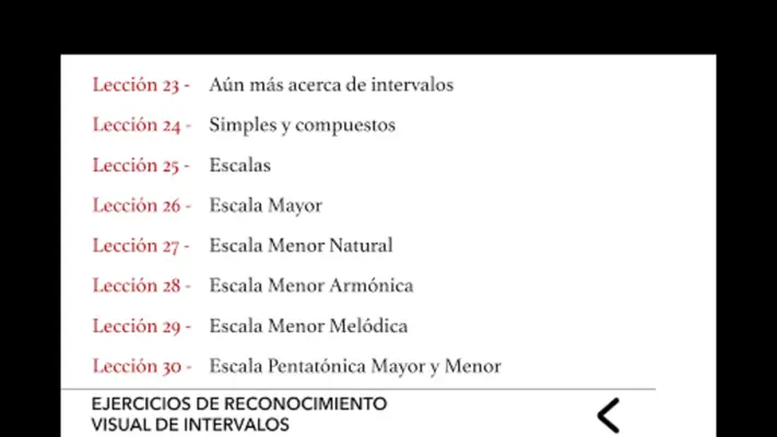 Curso de Teoría de la Música android App screenshot 7