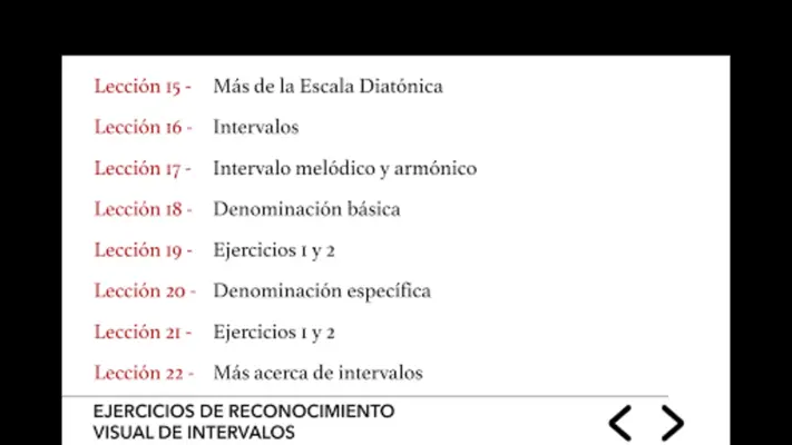 Curso de Teoría de la Música android App screenshot 8